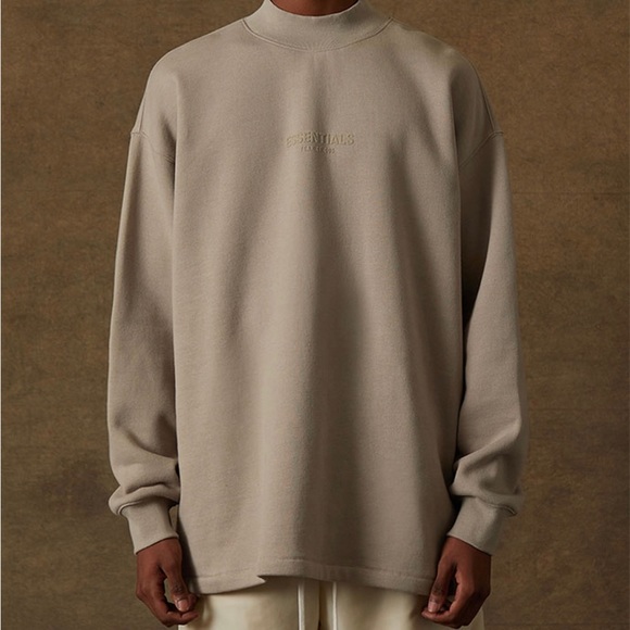 Essentials Fear Of God Smoke Relaxed Crew Neck Sweatshirt - Picture 1 of 7
